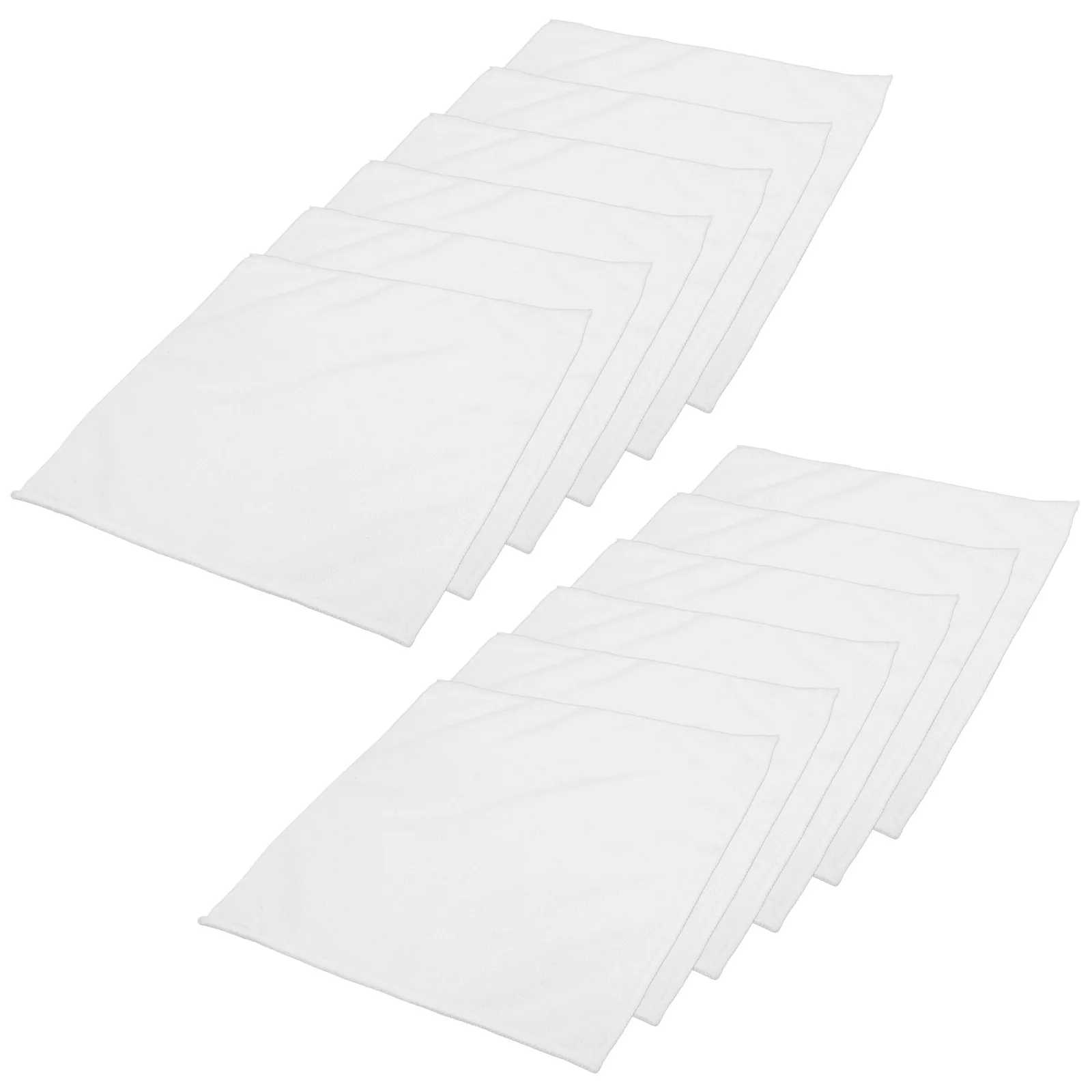 

12 Pcs Thickened Super Absorbent Towels Washable Microfiber Cleaning Cloth For Table Car Drying Scrubbing Reusable