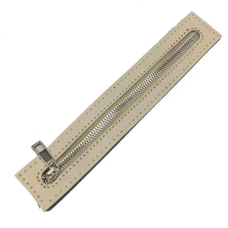 1Pcs Zipper Bag Accessories Replaceable Sewing Leather Zipper Luggage Accessories Handmade Crochet Bag Hardware Metal Zipper