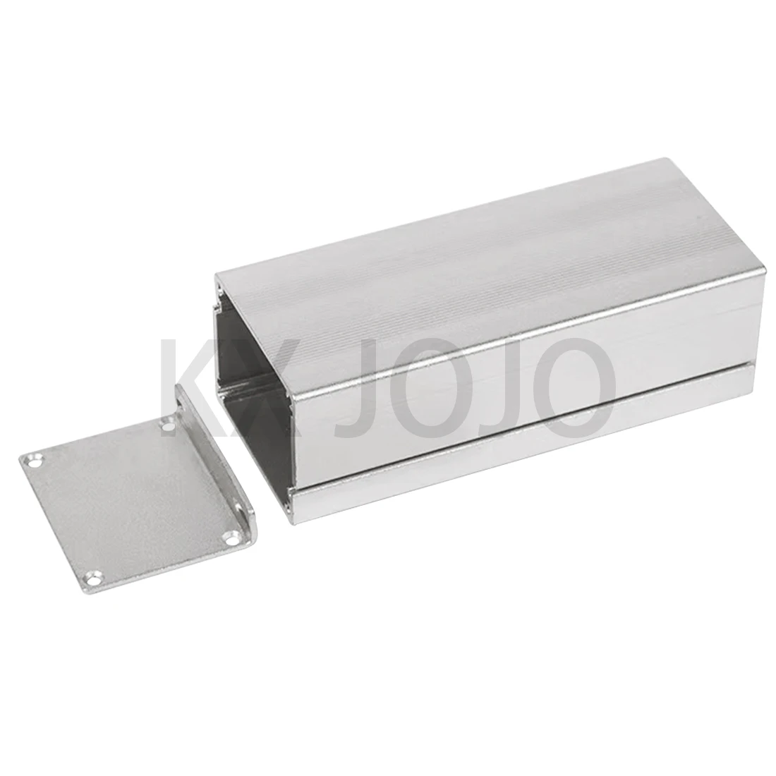Alumínio Enclosure Electronic Components Shell, impermeável Split Box, Silver Straight Bending Profile, 52*38*100mm