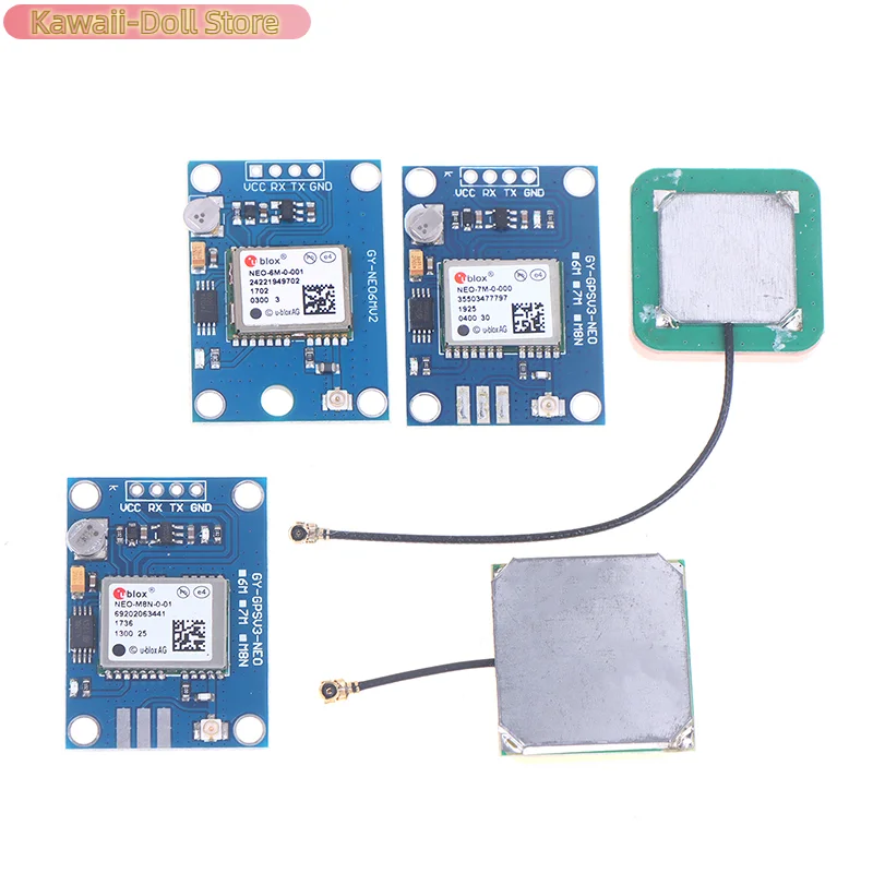 Módulo controlador de vuelo GPS GY-NEO6MV2, módulo controlador de Dron GPS de NEO-6M con Control de vuelo, antena grande de 3V-5V