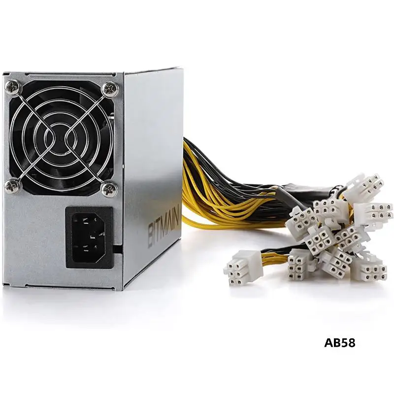 3X APW7 1800W Netzteil Mining Netzteil für Bitmain Antminer S9/L3+/A6/A7/R4/S7/E9 mit 10X PCI-E 6Pin Anschlüssen