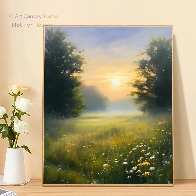 1pc Adult Beginner Number Painting Kit Art Gift, Paint by Numbers for Adults & Kids - Includes Acrylic Paints, Canvas, 3pcs B