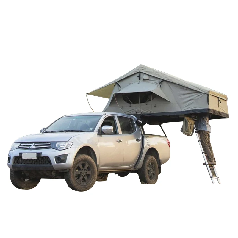 Tienda de campaña 4x4 todoterreno, carpa de techo superior de coche, carpa de concha suave, gran oferta