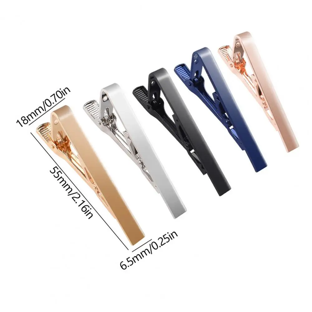 5cm Tie Clip Smooth Surface Copper Men Business Tie Clip Detachable Versatile Weddings Business Outfits Bow Tie Outfit Accessory
