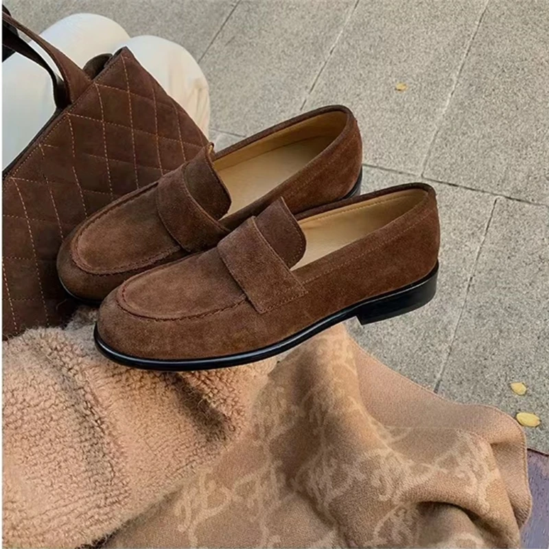 

AIYUQI 2026 Новые женские лоферы: мягкие слипоны, элегантная обувь больших размеров для женщин, весенние женские туфли для официальных мероприятий