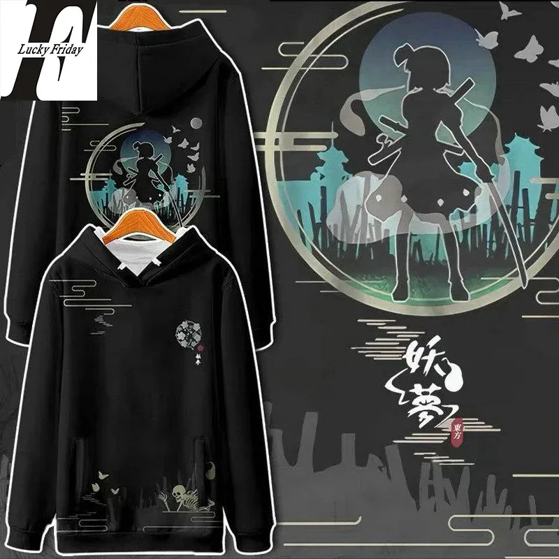 

Game anime printing touhou project konpaku youmu 3d hoodies men women sweatshirts hooded long sleeve harajuku pullovers hooded