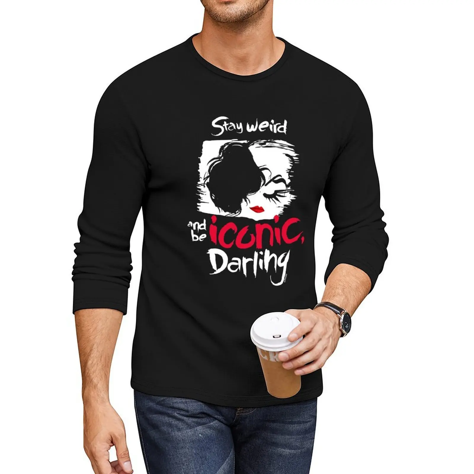 

Cruella - Stay Weird Long T-Shirt anime sports fan t-shirts funny t shirts designer t shirt men