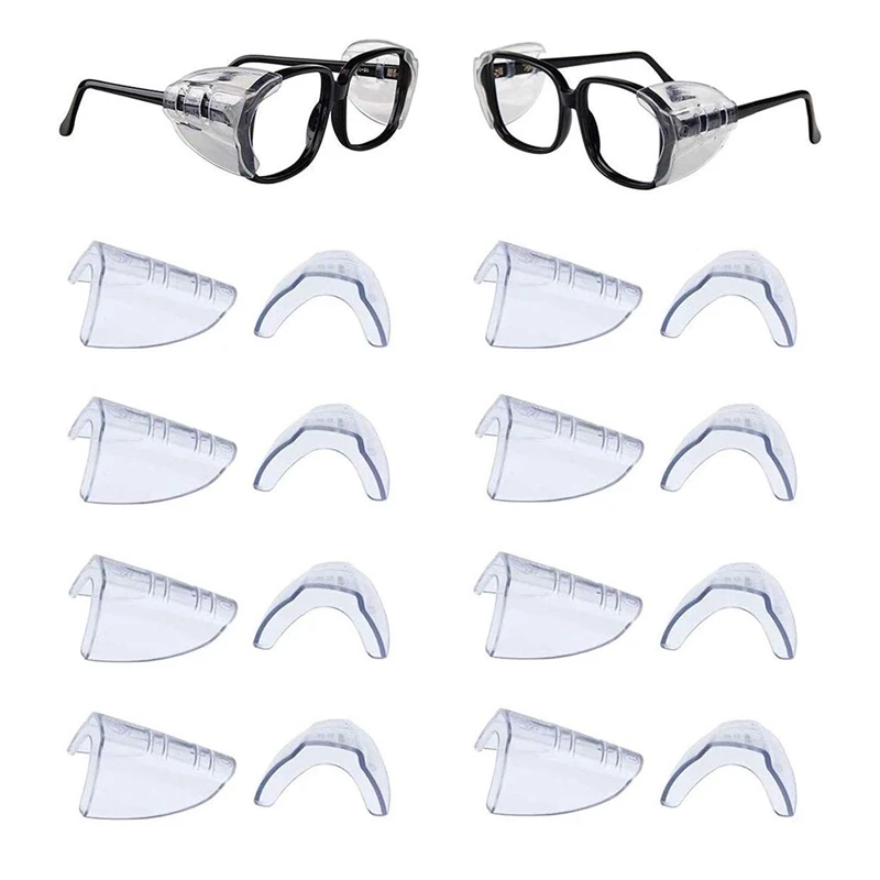 Eye Glasses Side Shields Slip On Clear Side Shield For Safety Glasses