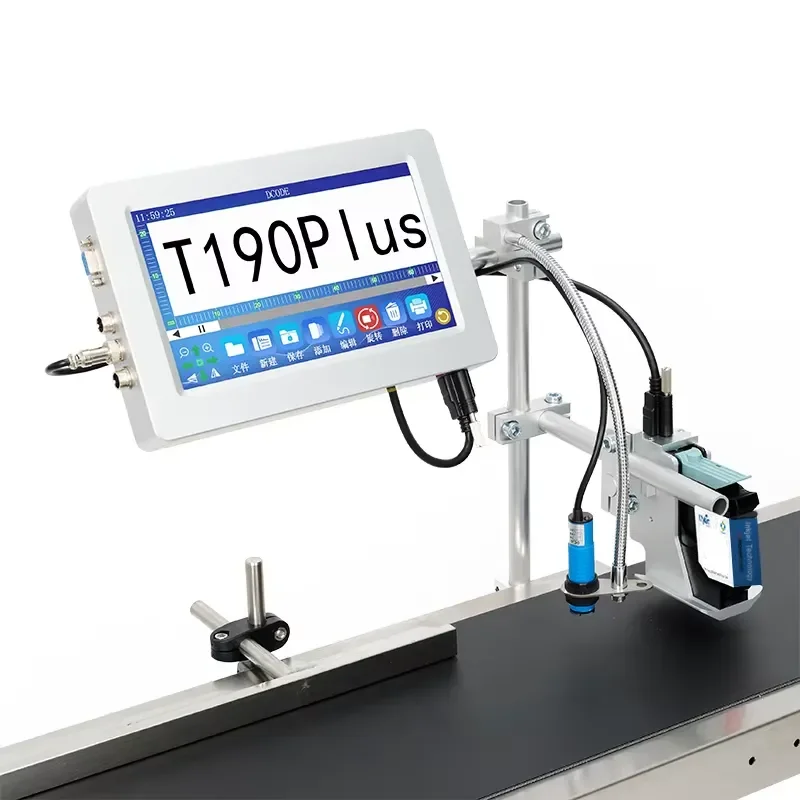Automatic Inkjet Printer Industrial Online Thermal Inkjet Machine for Plastic Bottle Metal Production Line