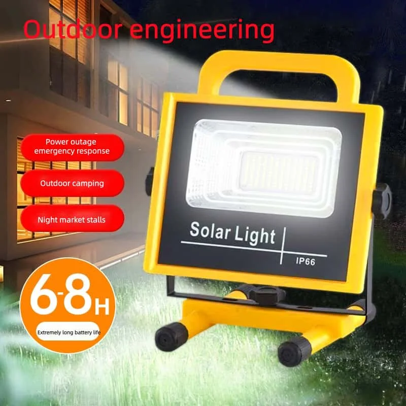 LED Recharge Outdoor Floodlight High-Luminance Camping Light Night Market Stall Light Power Outage Emergency Light Construction