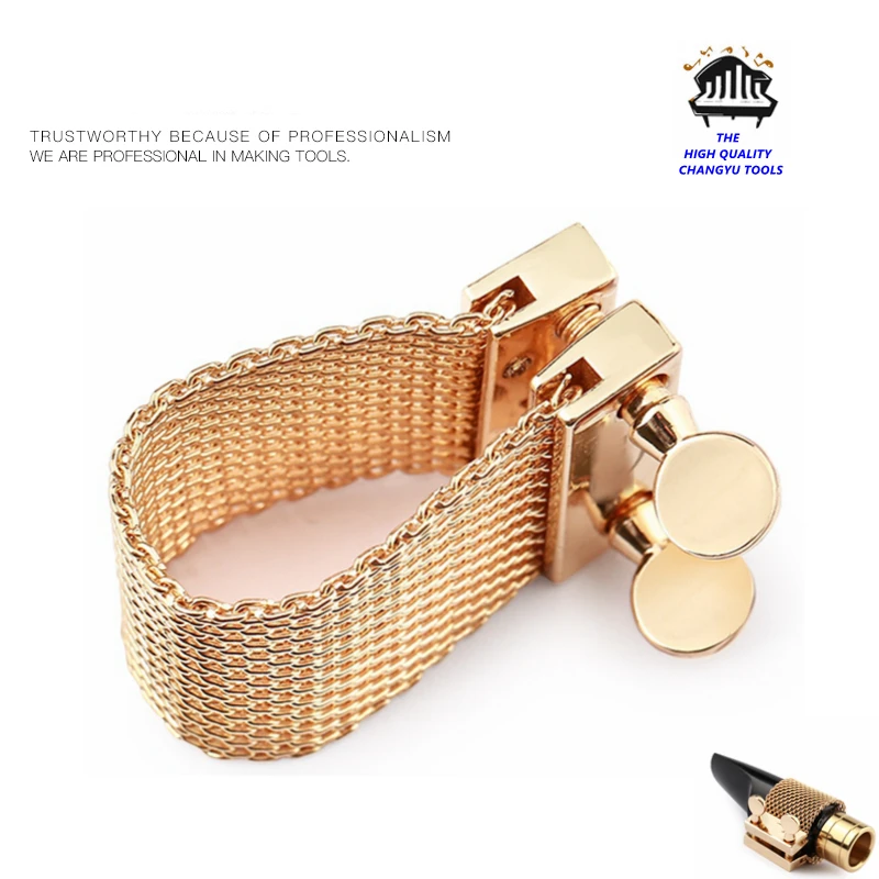 

Saxophone accessories parts Saxophone bakelite Metal mouthpiece chain ligation replica ZK style