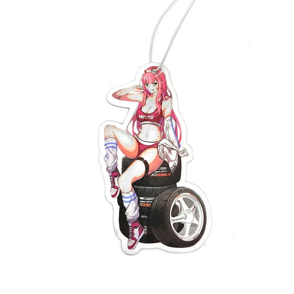 JDM Car Air Freshener Sex Girl Perfume Rearview Mirror Pendant Ornament Hanging Anime For Honda Toyota Bmw Mercedes Accessories image 3
