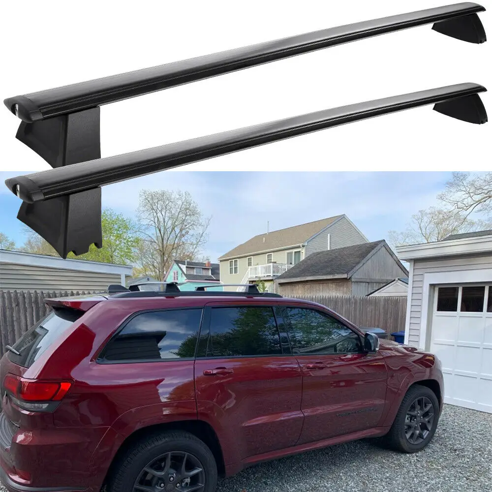 Car Roof Rack Cross Bars for Jeep Grand Cherokee 2011-2021 2012 2013 2014 With Grooved Side Rails Top Car Rack Luggage Carrier