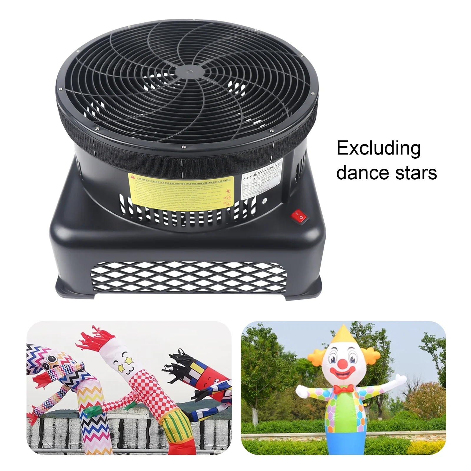 

17.7" Air Blower Fan Fit Inflatable Wind Dancer Tube Man Fly Guy Sky Puppet 950W 110V