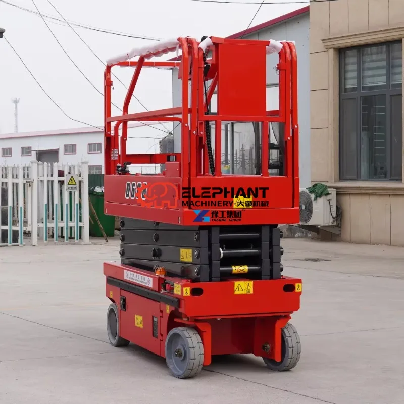 New 500kg 6m Telescopic Folding Electric Scaffold Portable Safe Customizable Mobile Hydraulic Scissor Lift Platform