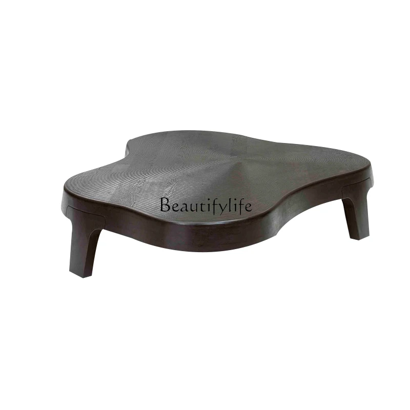 

Designer coffee table creative Nordic special-shaped Italian minimalist irregular oak tea table