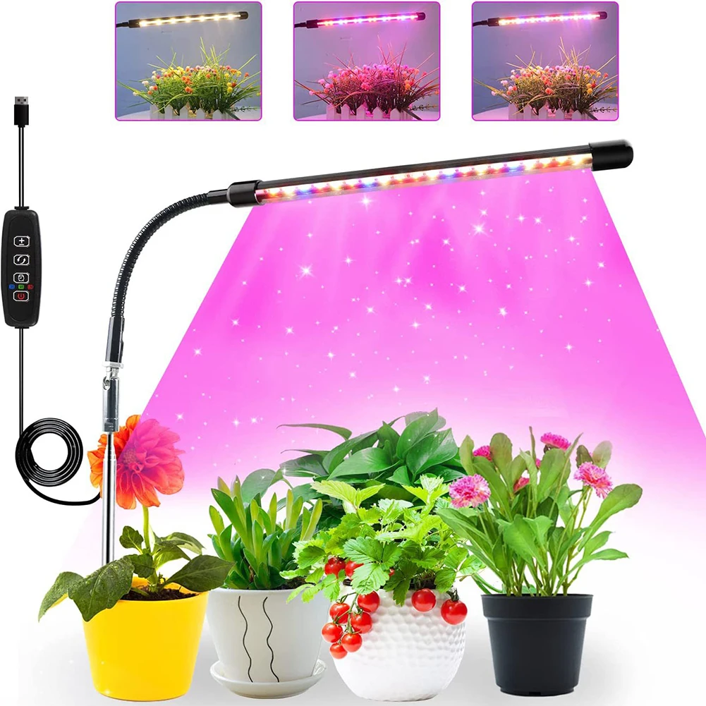 

Grow Lights For Indoor Plants 9 Modes Adjustable Height Promoting Plant Growth Full Spectrum Indoor Plant Lights