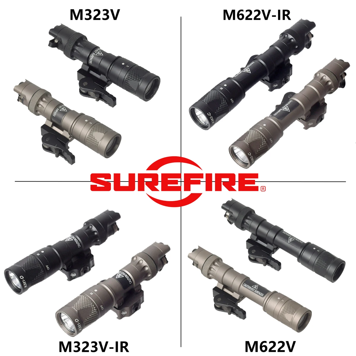 

Tactical Surefire Upgrade M323 M622 DUAL Switch M600 LED Flashlight M323V-IR M622V-IR Strobe IR Infrared Output Scout Light Lamp