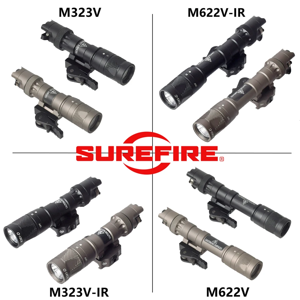 Lanterna Tática Surefire Upgrade M323 M622 com Interruptor Duplo