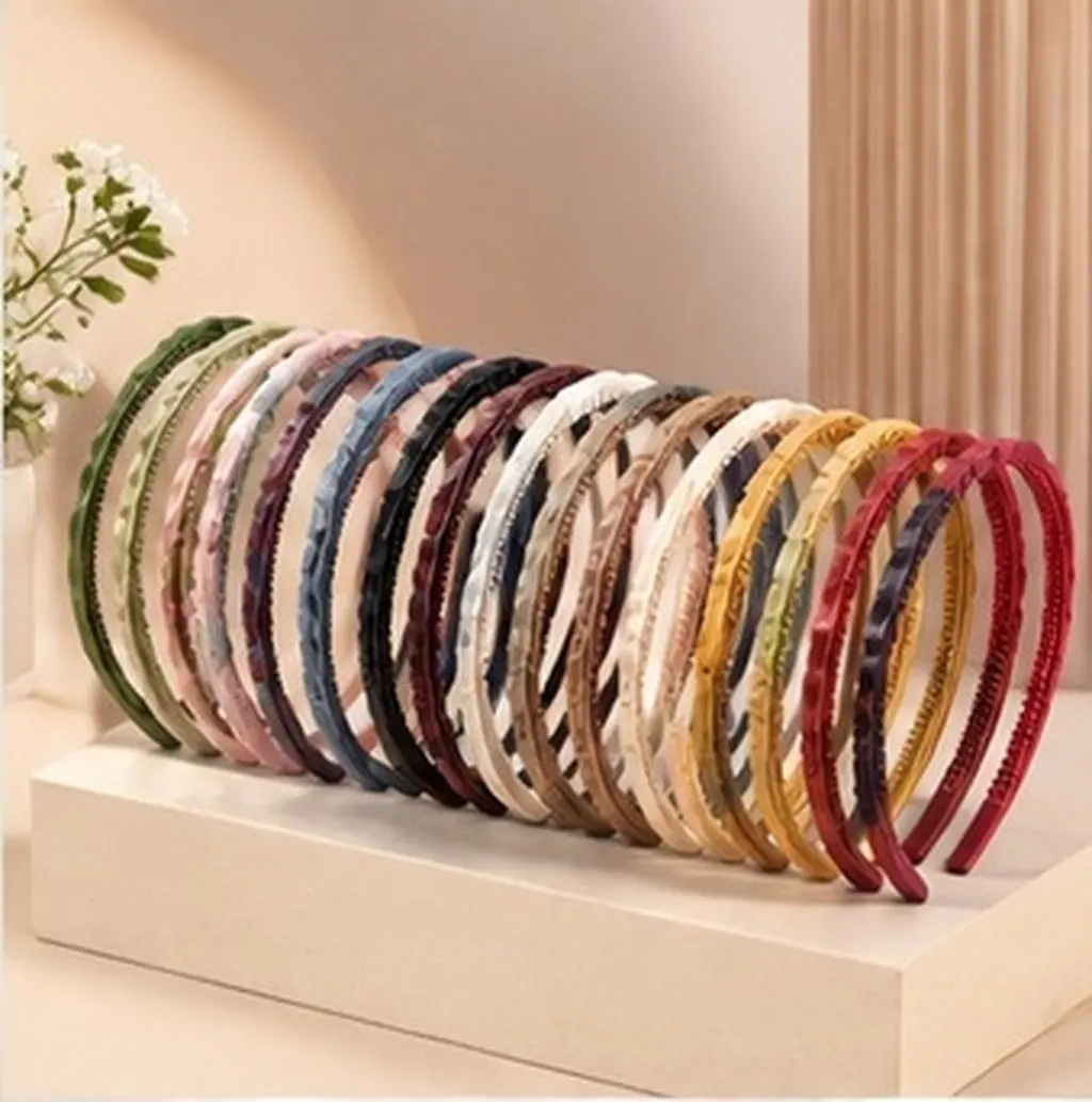 12Pcs Plastic Wavy Headband Hairband Teeth Comfortable Fit for Women Teens Versatile Casual Travel Wavy Headband