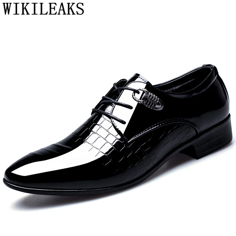 Designer Brand Crocodile Shoes Mens Dress Shoes Man Wedding Formal Shoes Men Calzado Hombre Heren Schoenen Zapatos Oxford Hombre