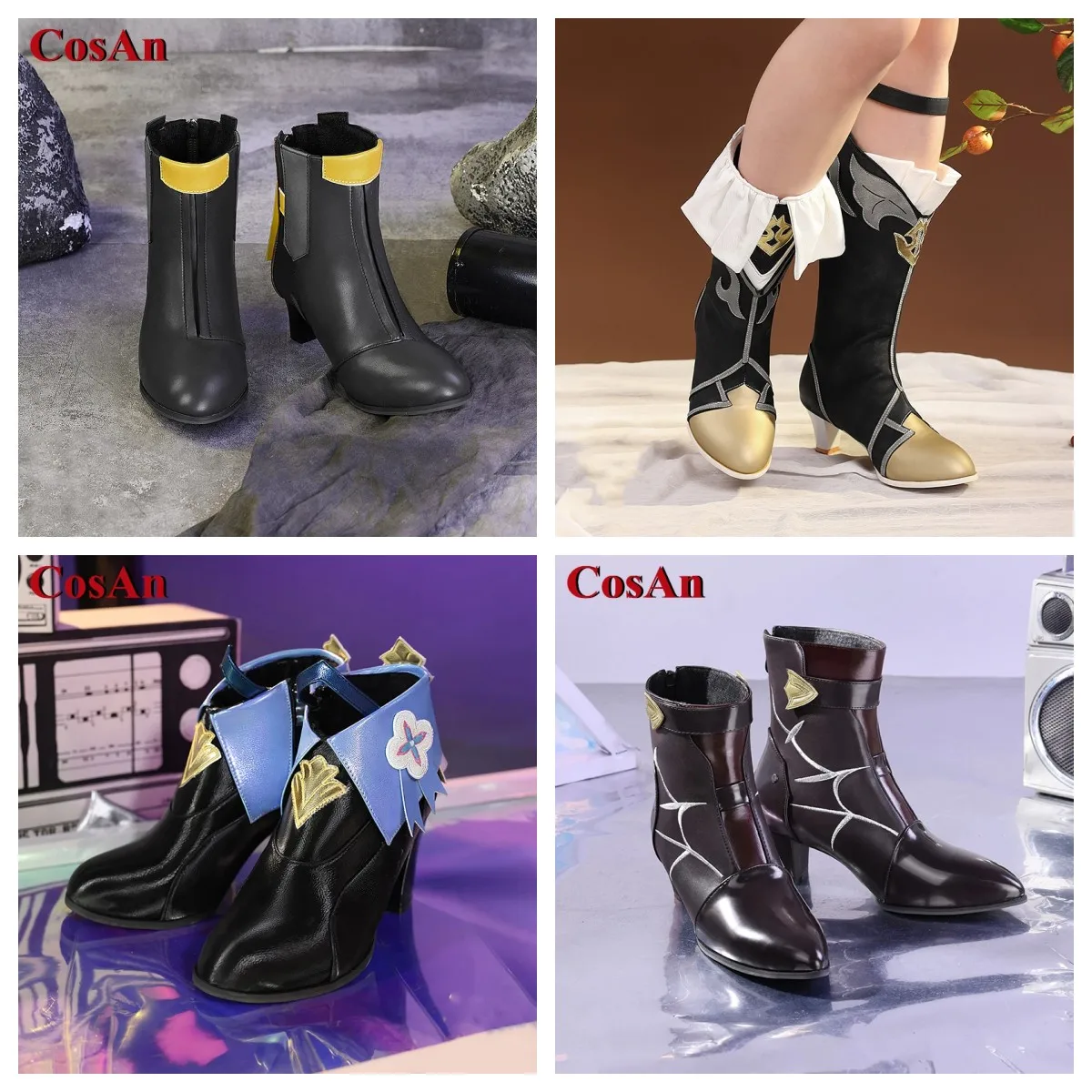 

CosAn Game Honkai: Star Rail March 7th/Stelle/Kafka Sushang Shoes Cosplay Universal High Heels Boots Role Play Used Accessories