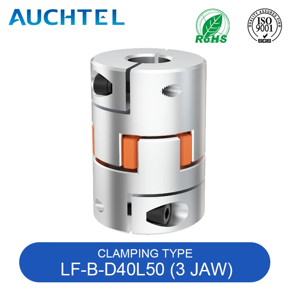 LF 3 Jaw D40L50 Coupler Aluminium Plum Flexible Shaft Coupling Stepper Motor Connector CNC 8/10/12/12.7/14/16/20/22mm