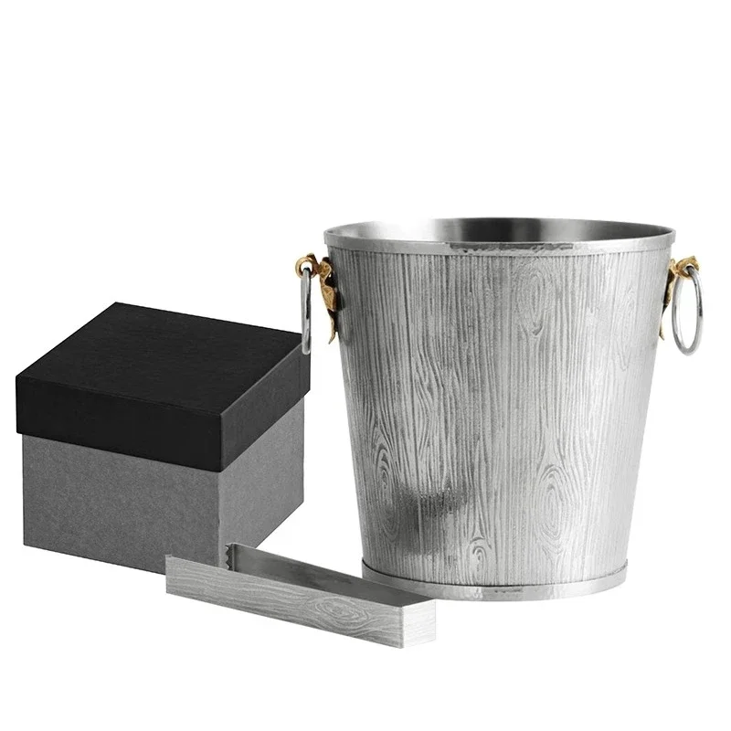 Stainless steel ice bucket, champagne ice bucket, beer ice bucket, French fries snack bucket