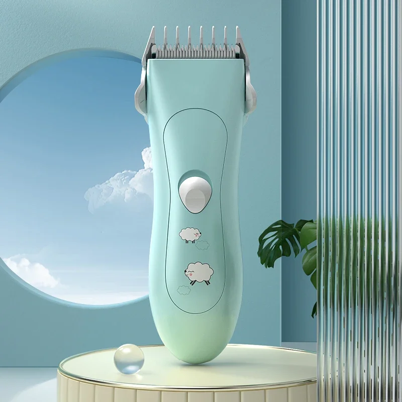 

Baby Hair Clipper, Wireless Low Vibration and Silent, USB Rechargeable, Safe Ceramic Blade, Equipped with Comb and Sheath