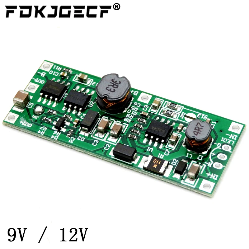 DC UPS 5-12V to 9V 12V 1A Uninterrupted Charging Module 18650 Lithium Battery Boost Step Up Power Supply Voltage Converter Board