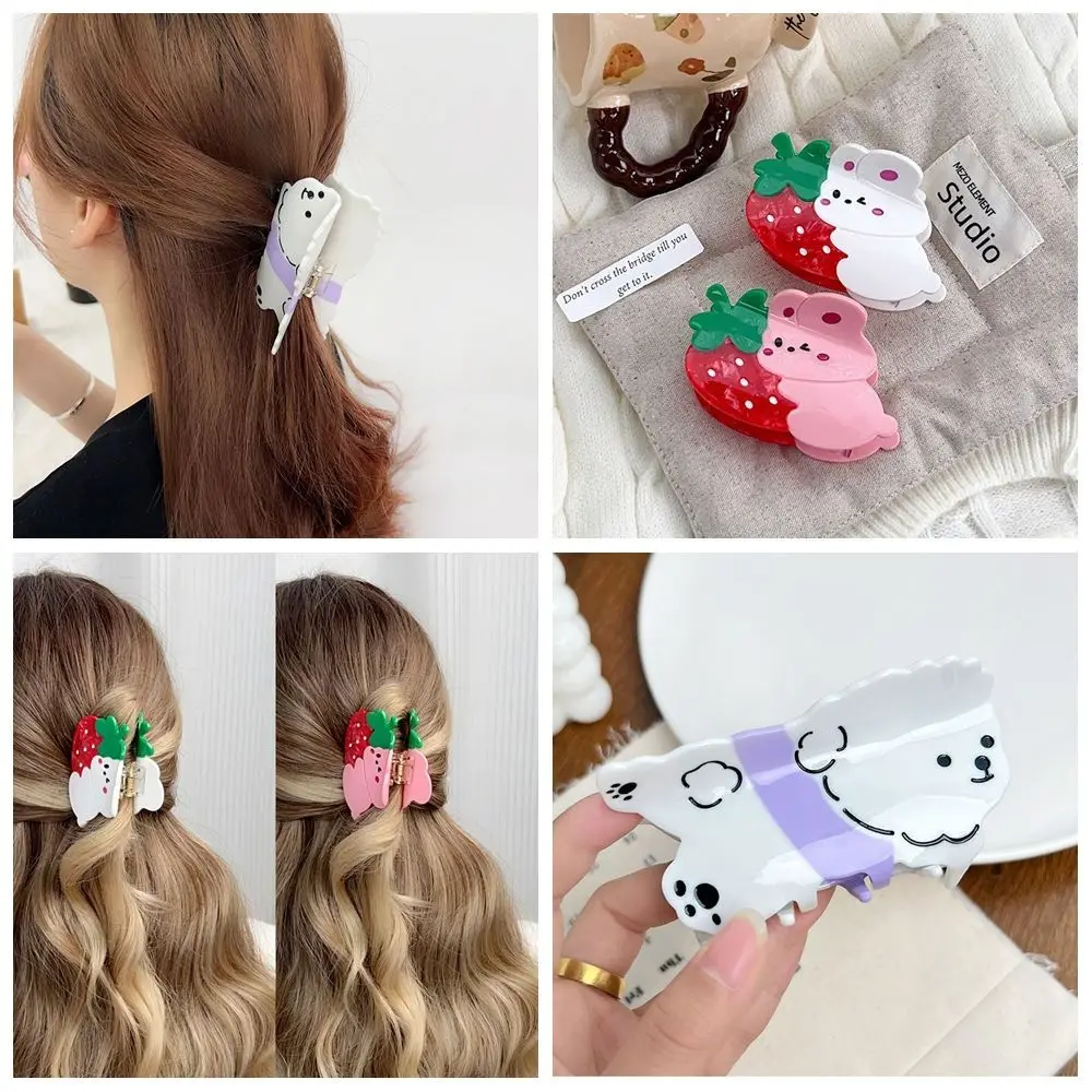 

Cute Pet Dog Cute Puppy Hair Grab Rabbit Hairpin Cartoon Hair Claw Headwear Geometry Acrylic Shark Clip Travel