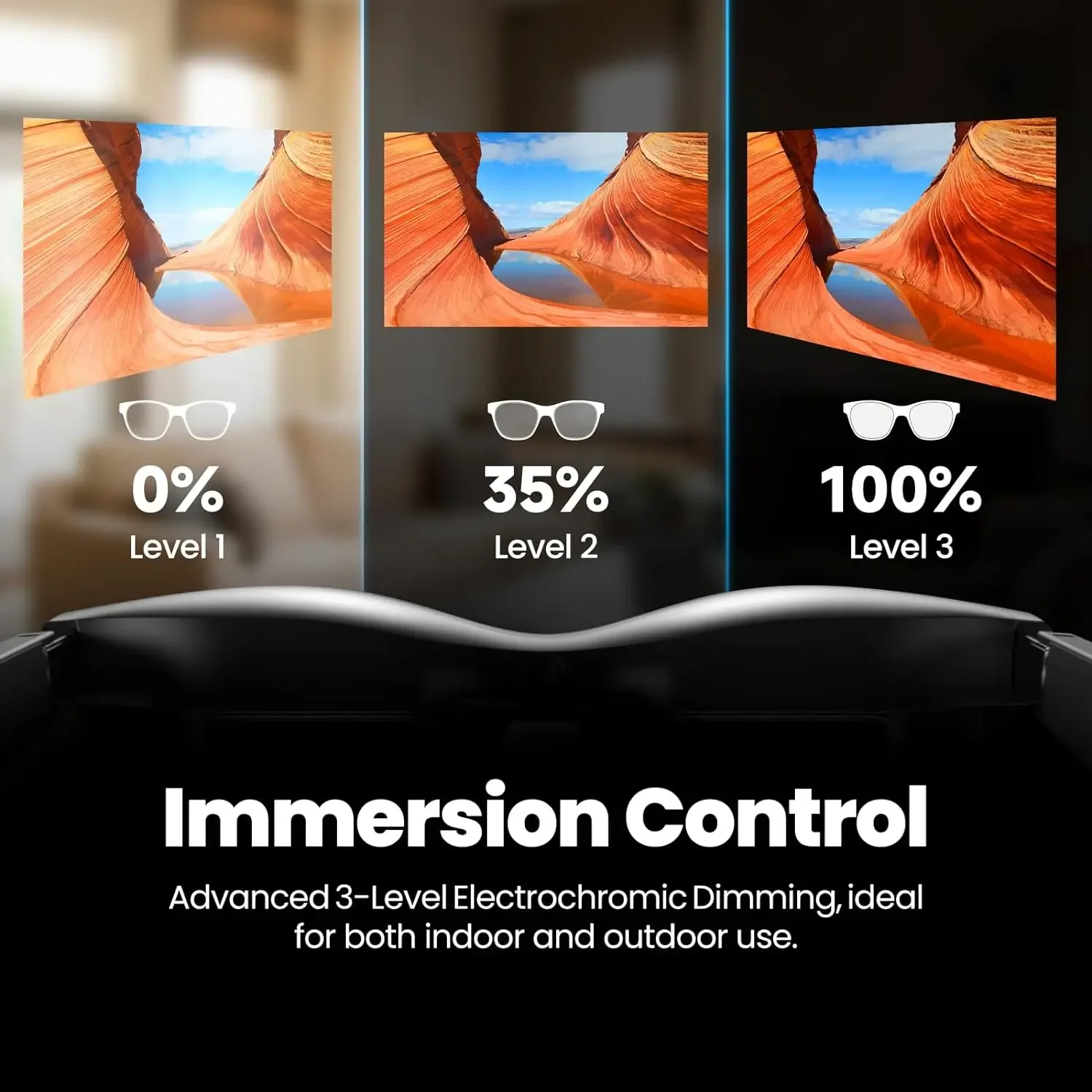 Xreal Air 2 Pro AR gafas inteligentes 100% cine privado Original 1080p pantalla electrosensible que cambia de Color de tres niveles en Stock