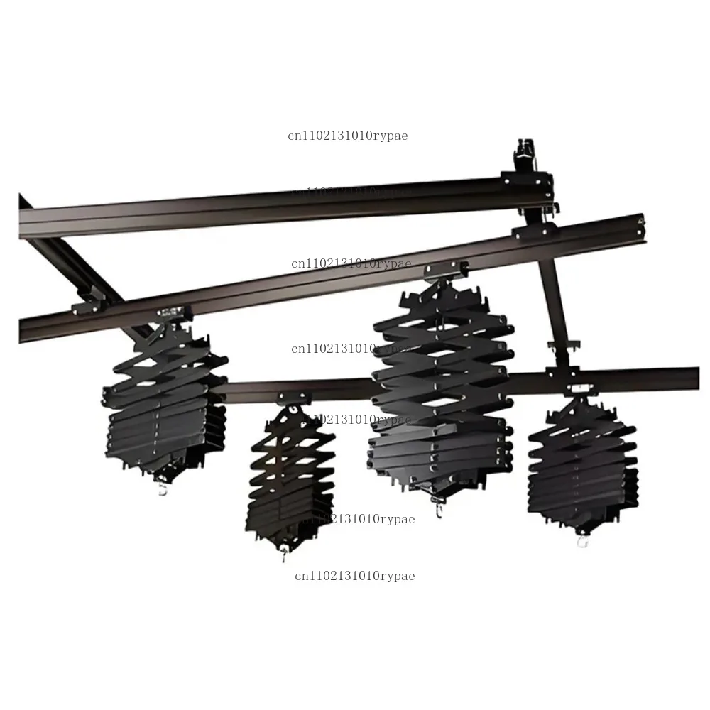 QH-B3304, Ceiling Rail System with 4pcs Pantographs,Rails Are