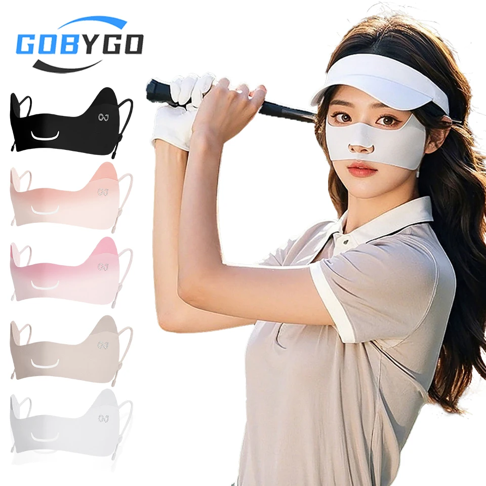 

GOBYGO 1Pcs New Cool Feeling Mask Mesh Breathable Shade Sun Protection UV Protection Outdoor Sports Golf Riding Men Women Unisex
