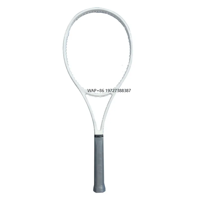 High Quality Round Head Carbon Fiber Professional Racket White Tennis Racquet