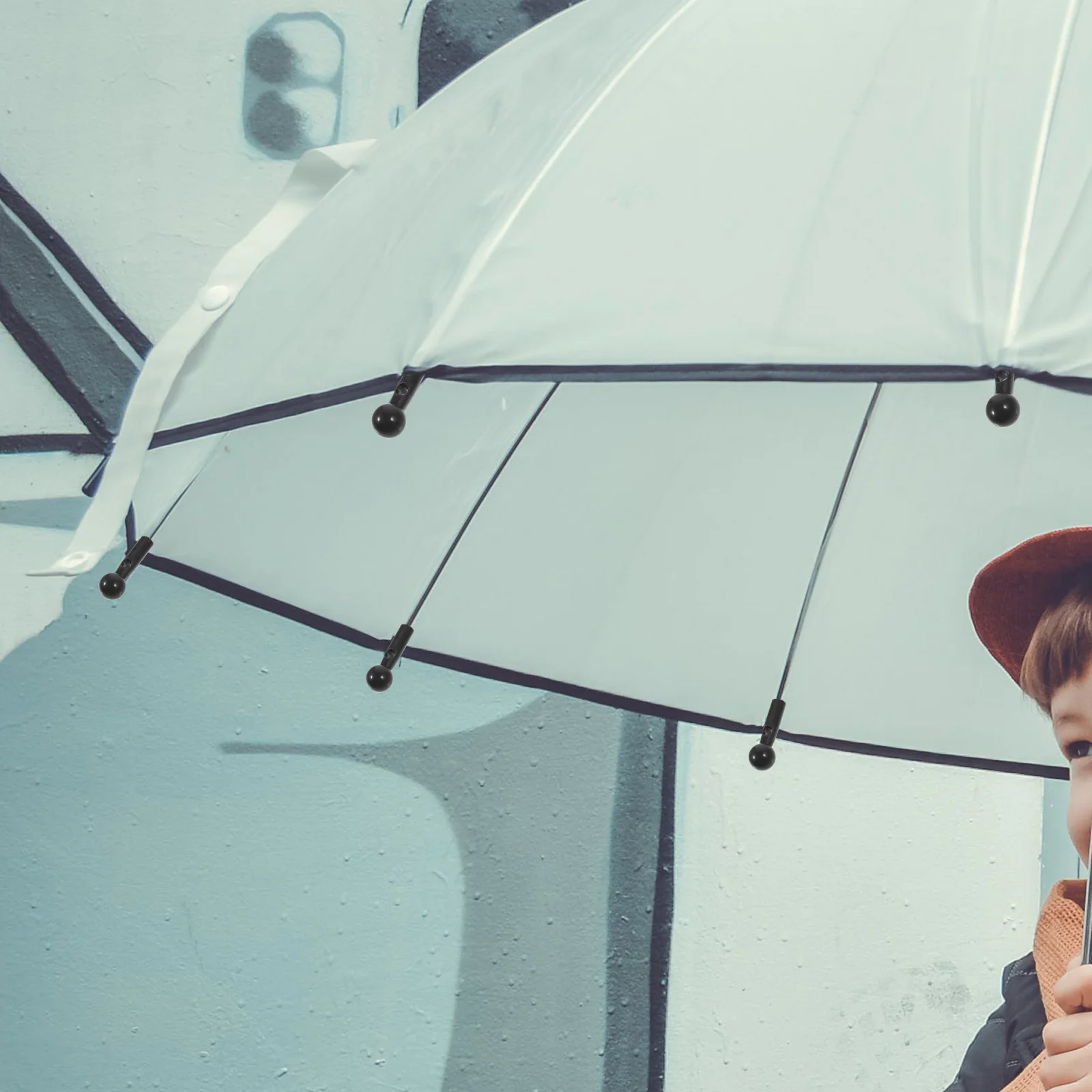 

10Pcs Sturdy Umbrella Beads Decorative Tail Charms for Various Weather Conditions Simple Installation Repair Components