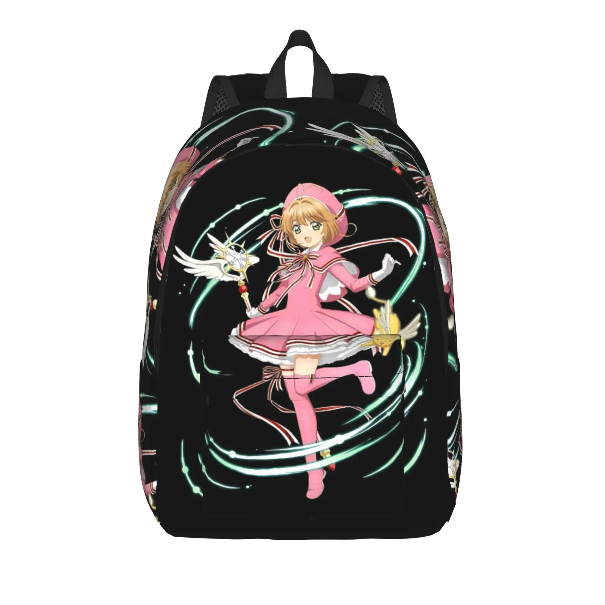 1Piece Cardcaptor Sakura Knapsack Pink Magic Sakura Backpack New Semester Begins