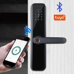 Wafu Smart Lock Wireless Security Tuya Remote Control IC-Card Fechadura Fingerprint Password Invisible Electronic Door Unlock