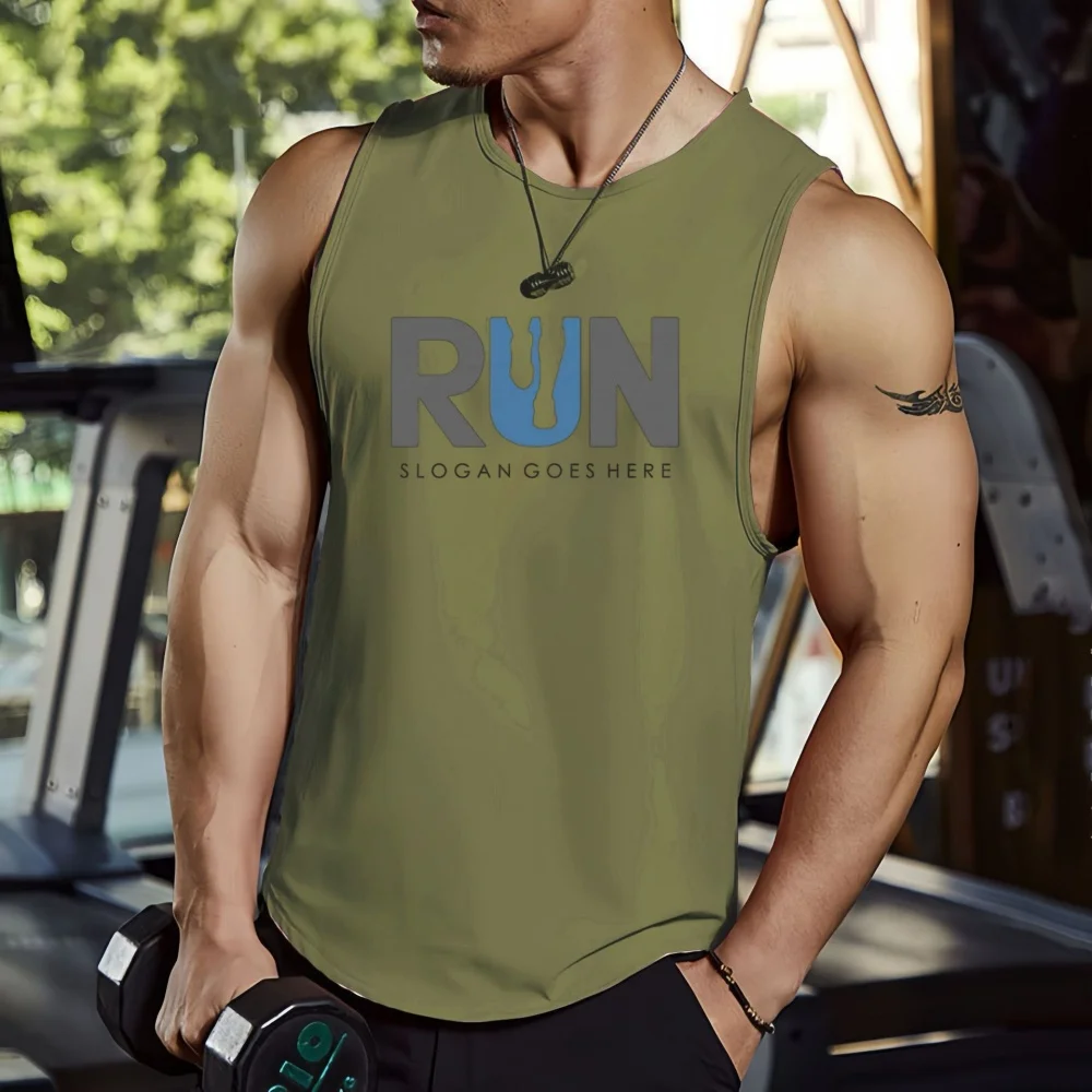 

Camiseta sin mangas para correr para hombre, chaleco deportivo de verano para gimnasio, camiseta sin mangas de entrenamiento de