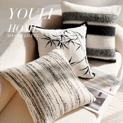 30X50/45X45CM Modern Simple Throw Pillow Cover Nordic Light Luxury Stamping Waist Cushion Cover Decor Home Decorative Pillowcase
