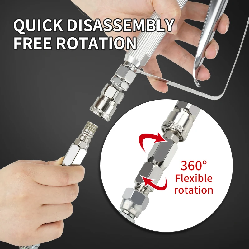 1/4-Inch Airless Spray Fast-inserting Swivel Joint, High Pressure Whip Hose Swivel Connector For Airless Paint Spray Gun