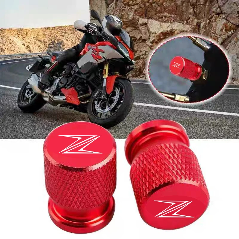 

For KAWASAKI New Z400 Z900 Z1000 Z800 Z750 Z300 Z650 Motorcycle Wheel Tire Valve Cover Cap Plug CNC Accessories 2PCS