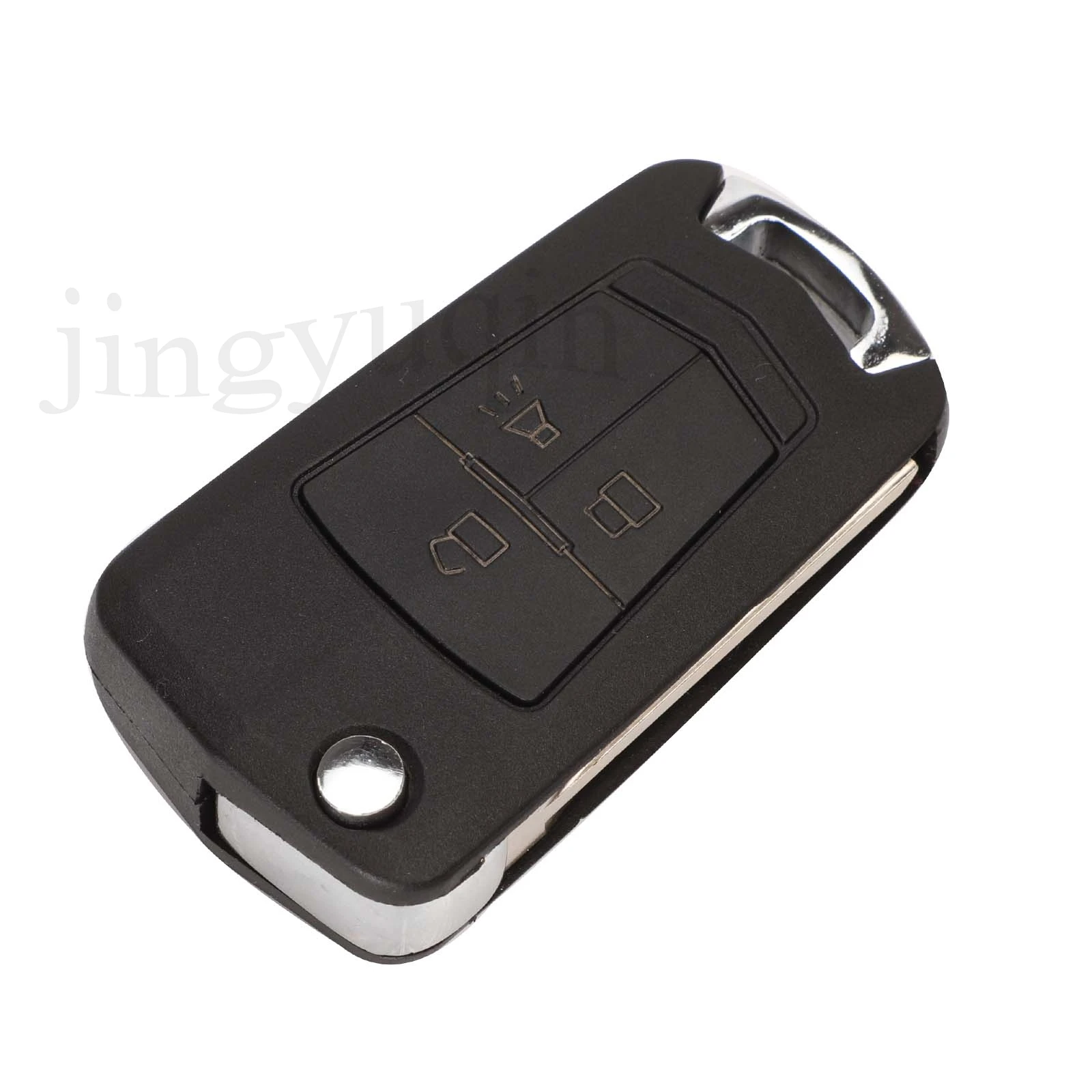 jingyuqin Upgrade Folding Car Key Shell For Chevrolet Lacetti Nubira For Buick Alarm 2005-2009 3Buttons Remote Key Cover Case