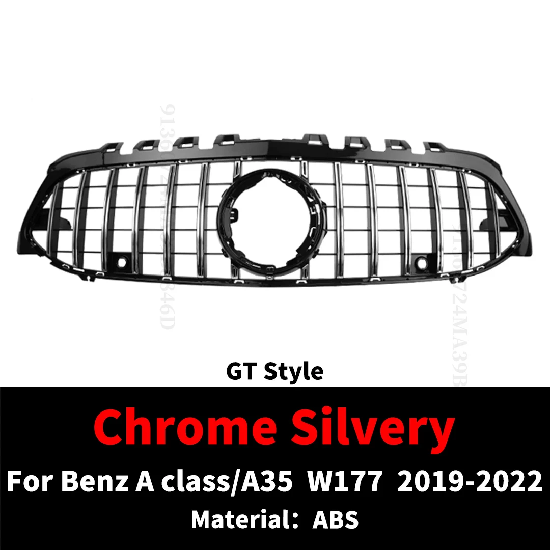 Sport Voorbumper Grille Inlaat Grill Radiator Grid Tuning Voor 2019-2022 Mercedes Benz A-klasse of A35 W177 GT Diamond Stijl