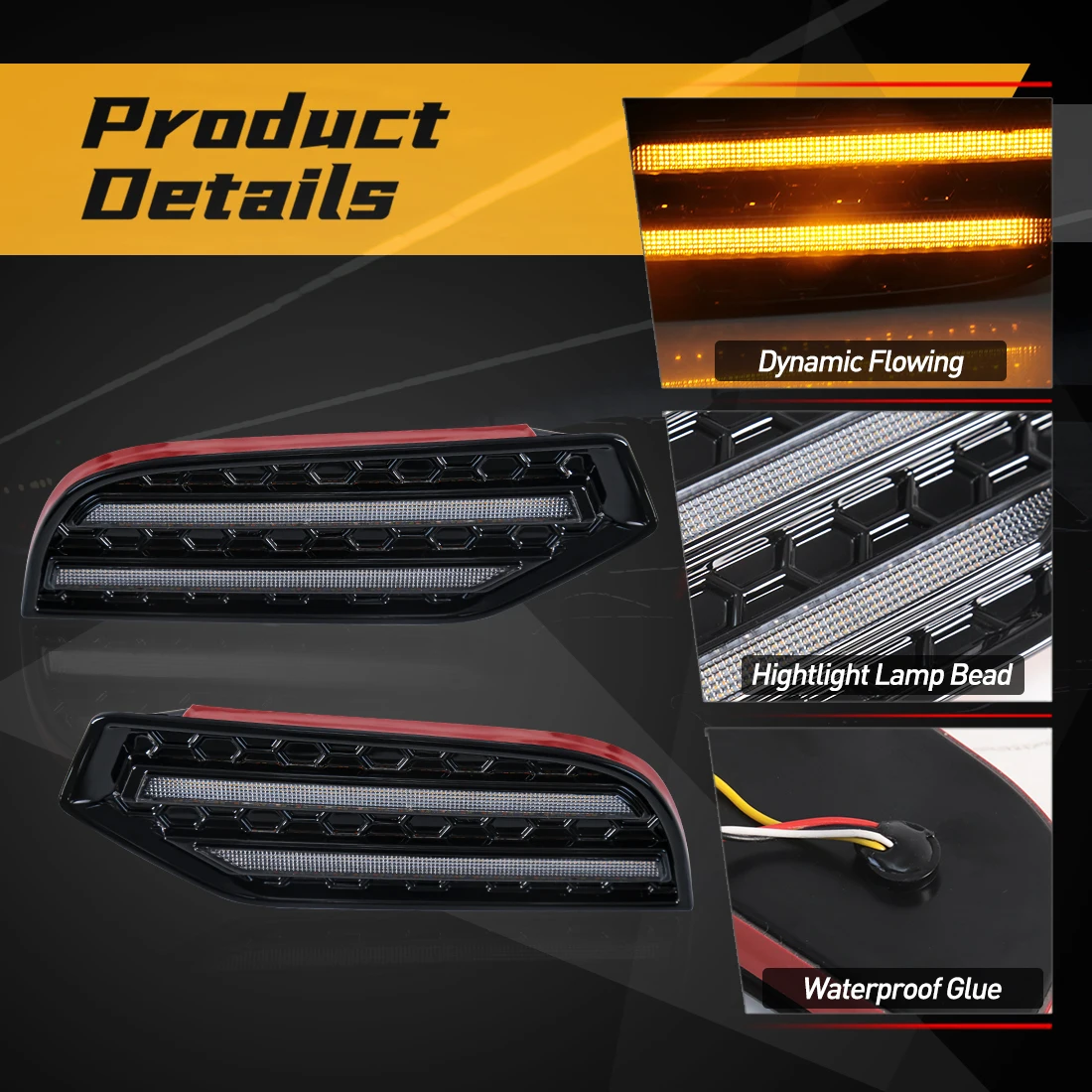Daytime Running Light For Toyota Sequoia 2023 Front Bumper LED DRL Lamp Turn Signal Start-Up Animation Fog Lamp Car Accessories