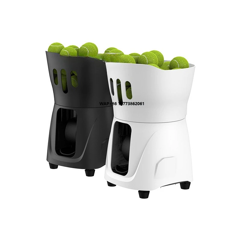 Robot da allenamento per tennis Lanciatore automatico per palline APP Controllo remoto 8-60 KM/H Velocità di servizio 65 palline Attrezzatura