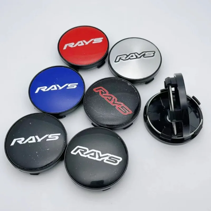 4 stücke 60 MM 56 MM Auto Rad Mitte Kappen Mit Strahlen Logo Emblem Abzeichen Radnabe Radkappen Auto felge Mitte Staub Abdeckung Auto Zubehör – Detail 4