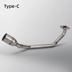 Suitable for Click160/PCX160 motorcycle exhaust modified front connecting pipe 2021-2023