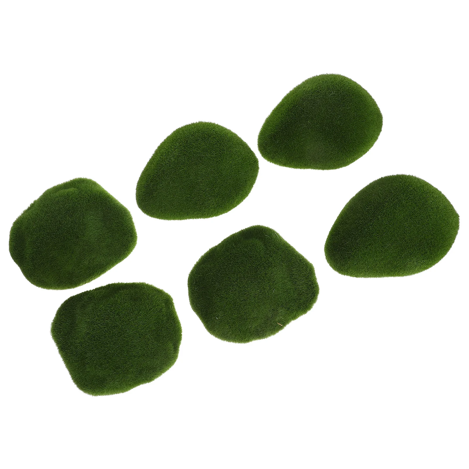 

6Pcs Lifelike Artificial Moss Ball Realistic Faux Greenery Decor Window Display Ceiling Landscape Arrangements Indoor Outdoor