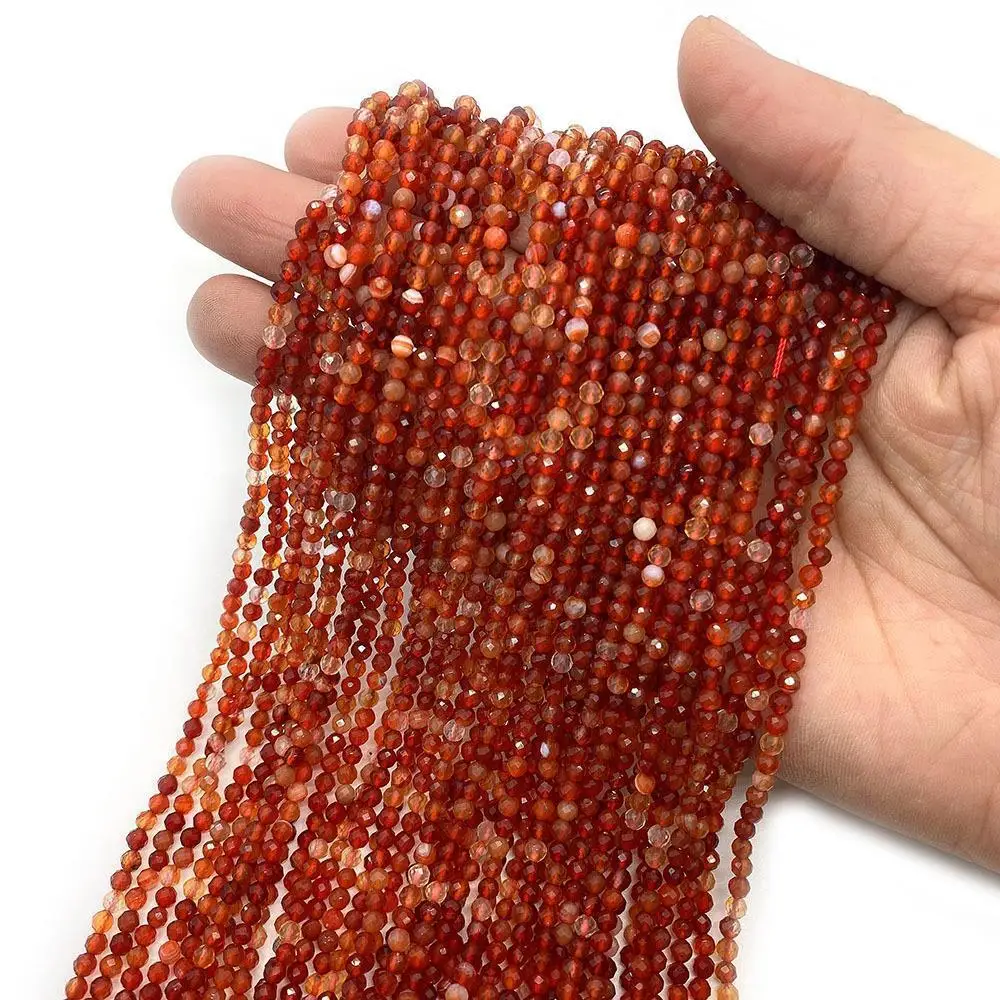 Großhandel 2/3/4 MM Natürliche Amethyst Tigerauge Granat Mini Lose Perlen DIY männer und frauen Mode Armband Halskette Schmuck – Detail 3
